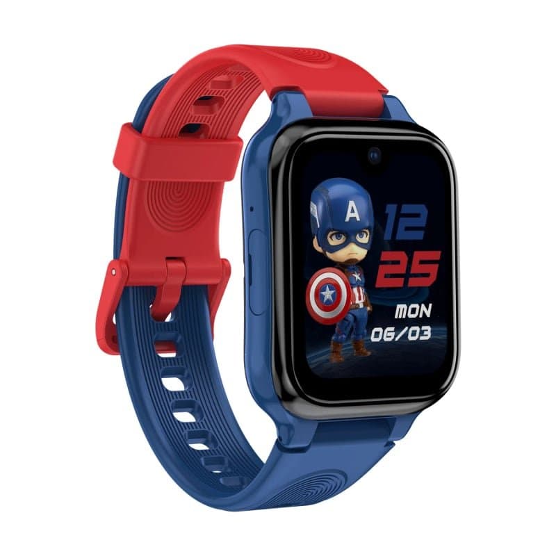 De rood-blauwe Lagenio K9 gekoppeld met de ouder-app
