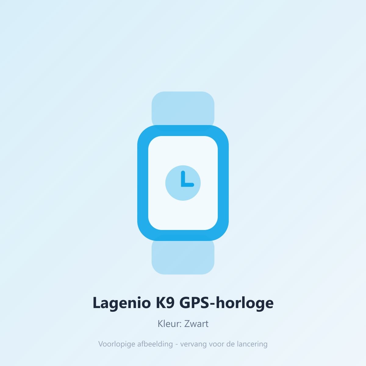 Lagenio K9 GPS-horloge in de kleur Zwart